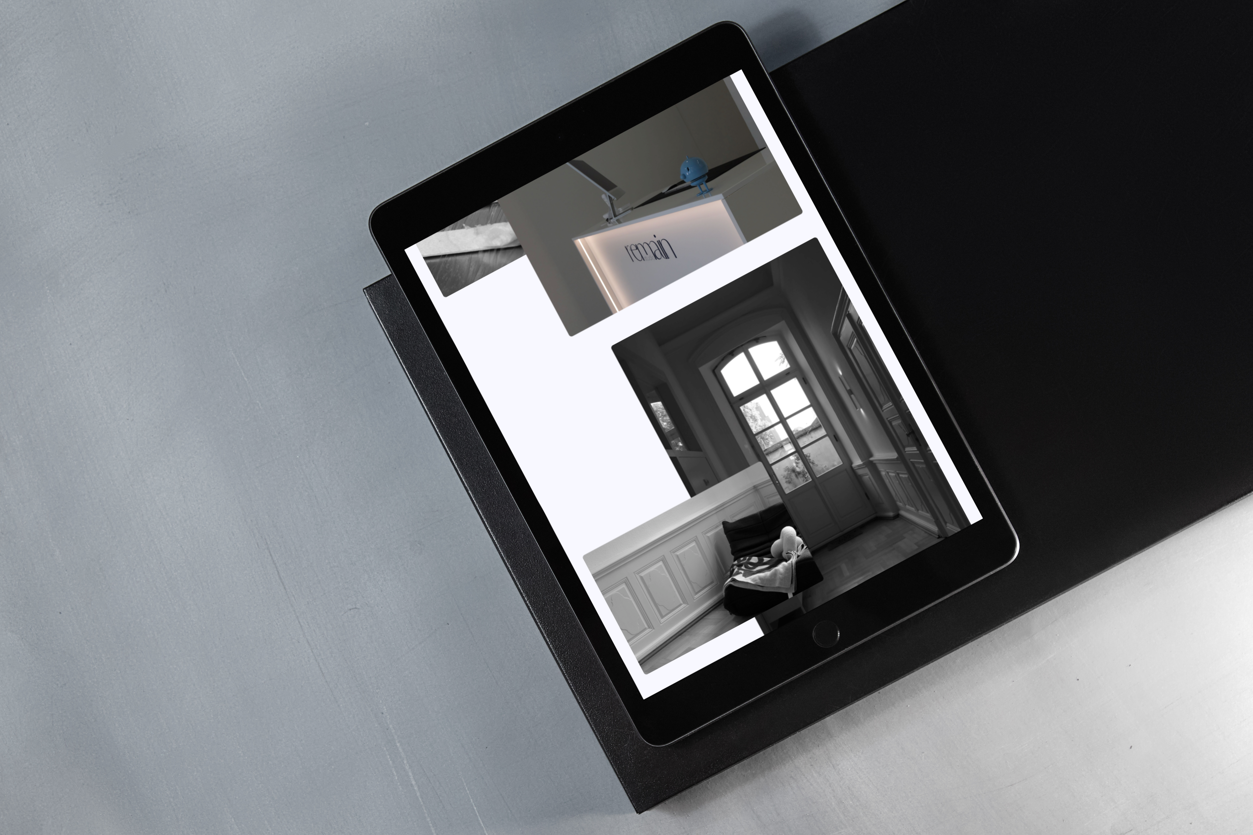 Remain Webseitenmockup